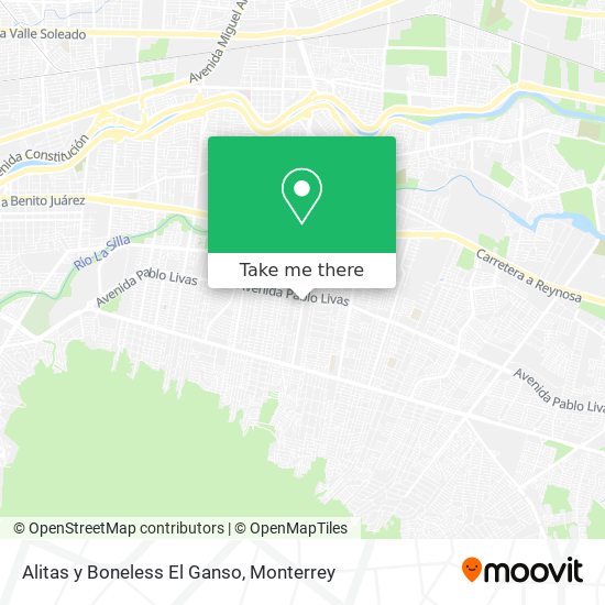 Alitas y Boneless El Ganso map
