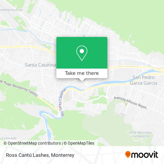 Mapa de Ross Cantú Lashes