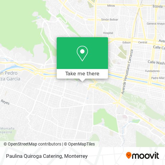 Paulina Quiroga Catering map