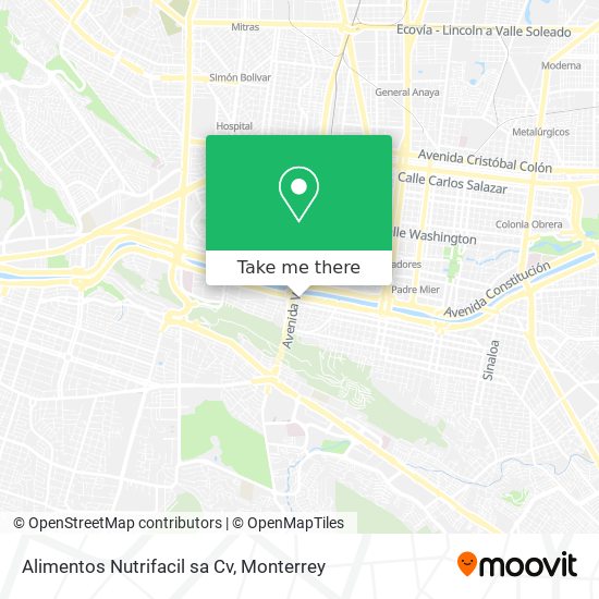 Alimentos Nutrifacil sa Cv map