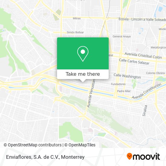 Enviaflores, S.A. de C.V. map