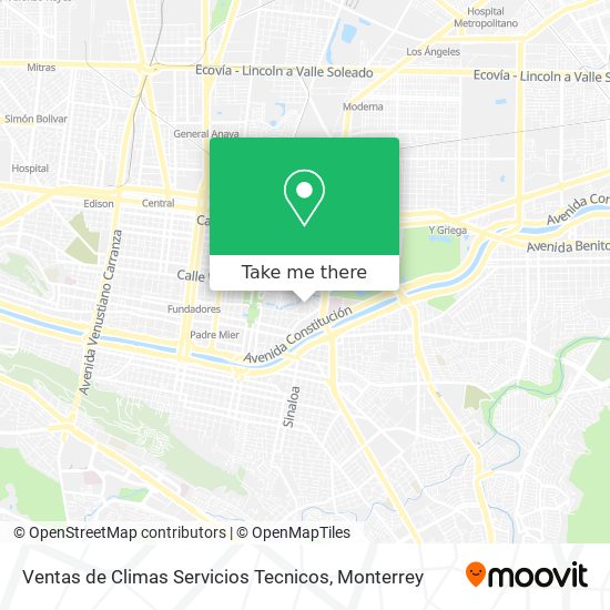Mapa de Ventas de Climas Servicios Tecnicos