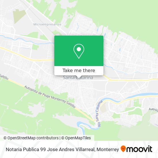 Mapa de Notaria Publica 99 Jose Andres Villarreal