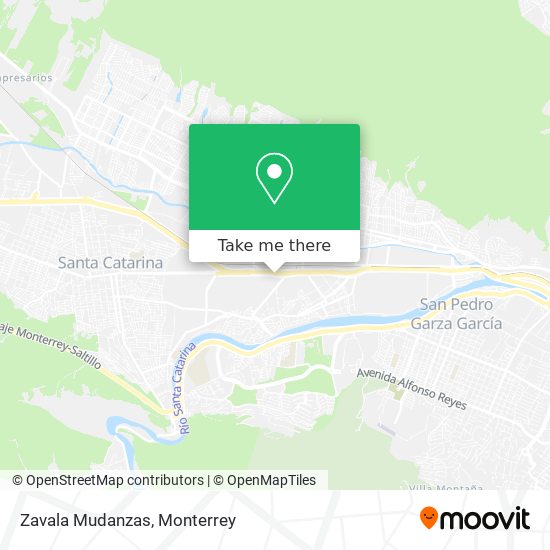 Zavala Mudanzas map