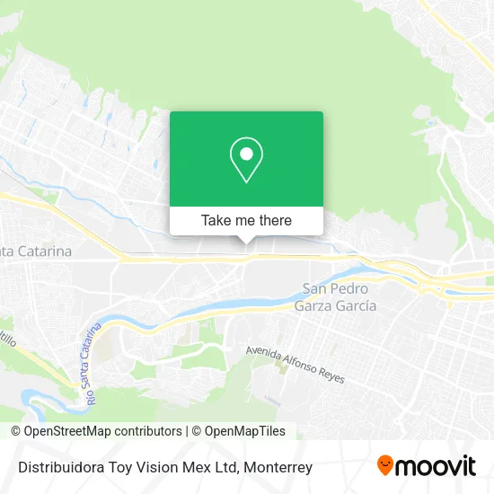 Mapa de Distribuidora Toy Vision Mex Ltd