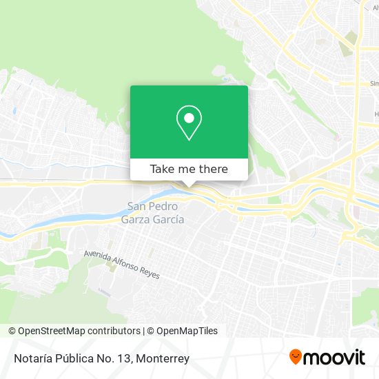 Mapa de Notaría Pública No. 13