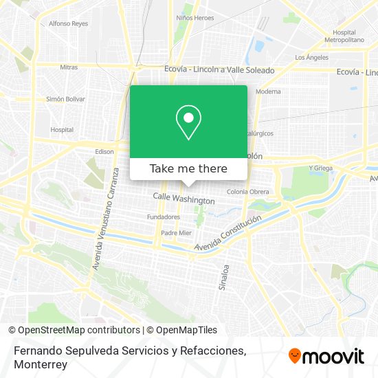 Fernando Sepulveda Servicios y Refacciones map