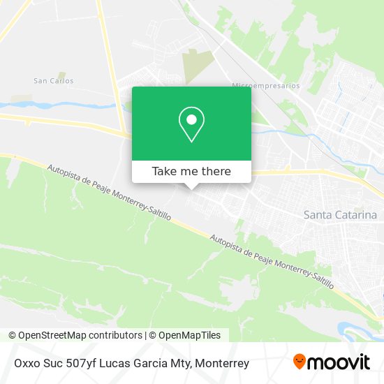 Oxxo Suc 507yf Lucas Garcia Mty map