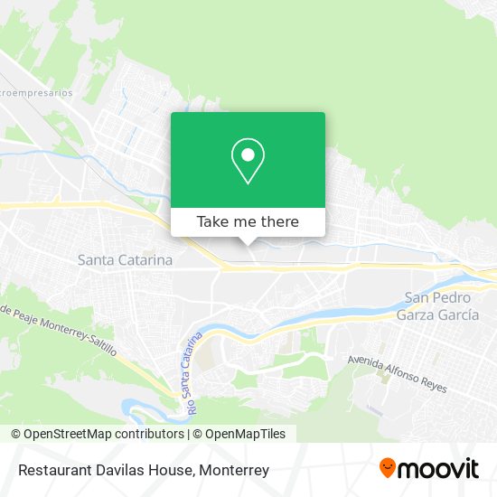 Restaurant Davilas House map