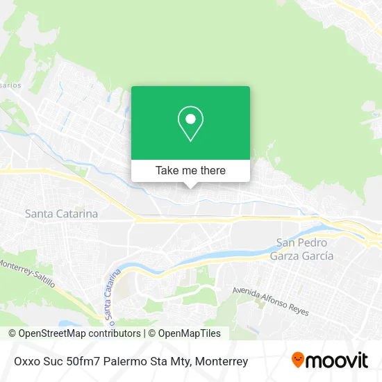 Oxxo Suc 50fm7 Palermo Sta Mty map