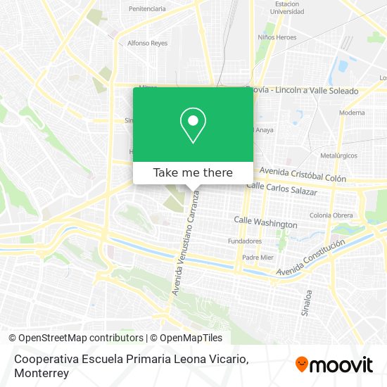 Cooperativa Escuela Primaria Leona Vicario map