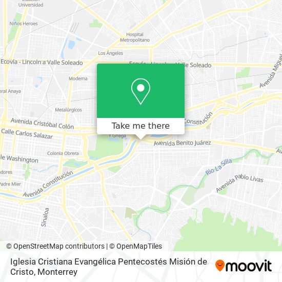Iglesia Cristiana Evangélica Pentecostés Misión de Cristo map