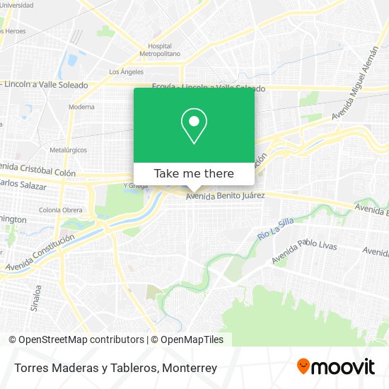 Mapa de Torres Maderas y Tableros