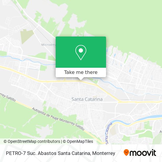 Mapa de PETRO-7 Suc. Abastos Santa Catarina