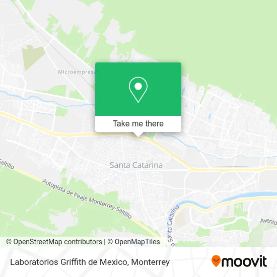 Laboratorios Griffith de Mexico map