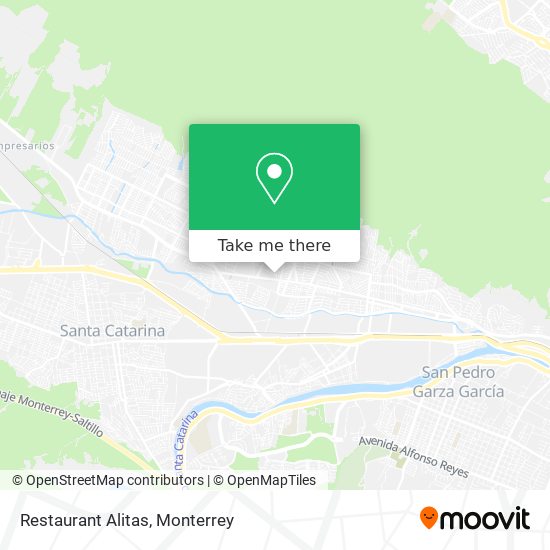 How to get to Restaurant Alitas in San Pedro Garza García by Bus or  Metrorrey?