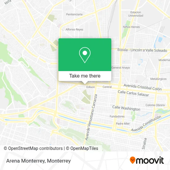 Arena Monterrey map