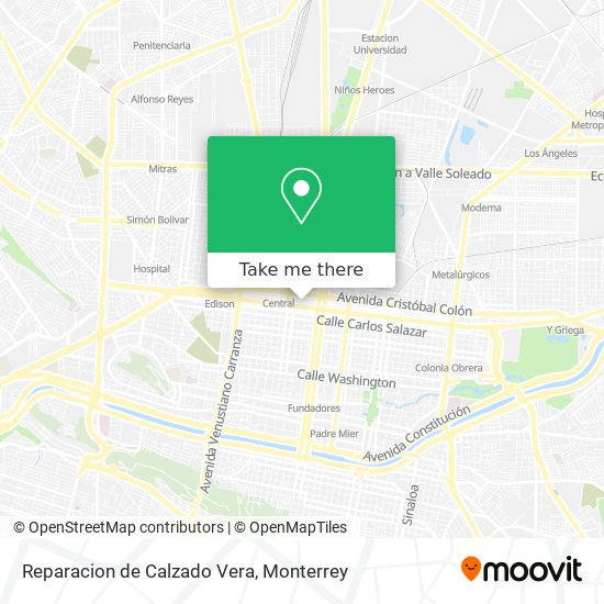 Reparacion de Calzado Vera map