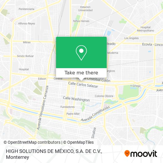 HIGH SOLUTIONS DE MÉXICO, S.A. DE C.V. map
