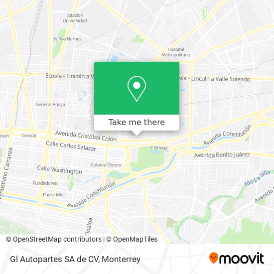 Mapa de Gl Autopartes SA de CV