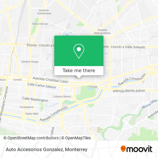 Auto Accesorios Gonzalez map