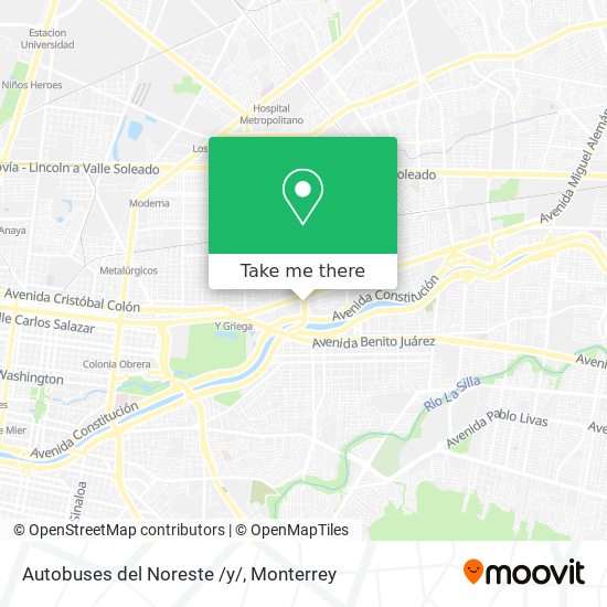 Autobuses del Noreste /y/ map