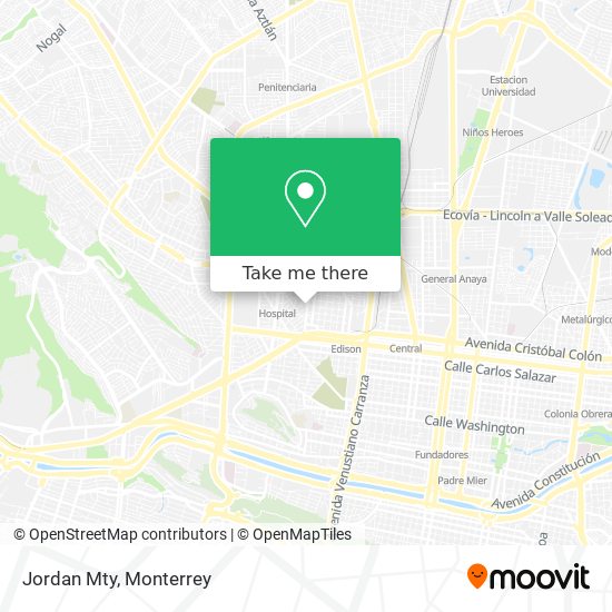 Mapa de Jordan Mty