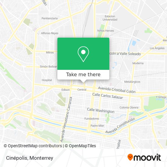 Mapa de Cinépolis