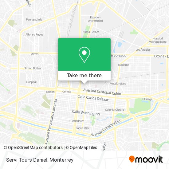 Mapa de Servi Tours Daniel