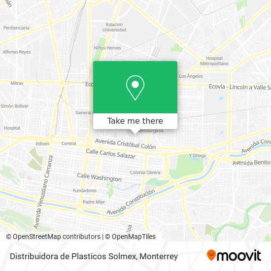 Distribuidora de Plasticos Solmex map