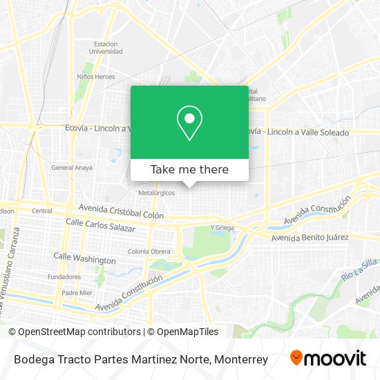 Bodega Tracto Partes Martinez Norte map