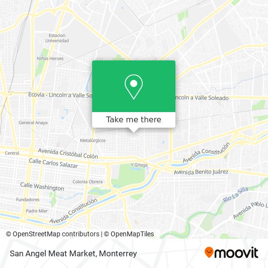 San Angel Meat Market map