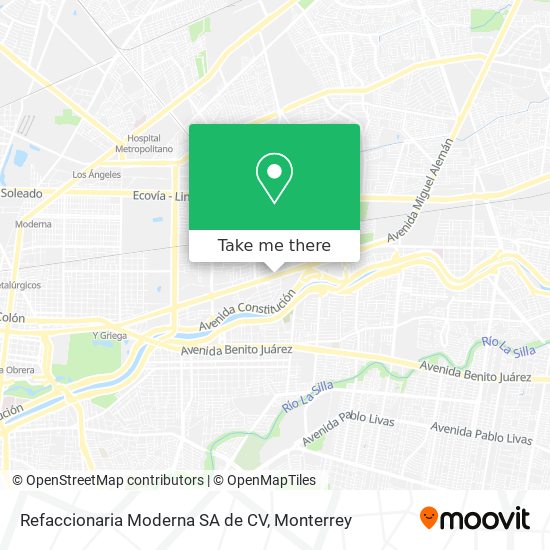 Refaccionaria Moderna SA de CV map