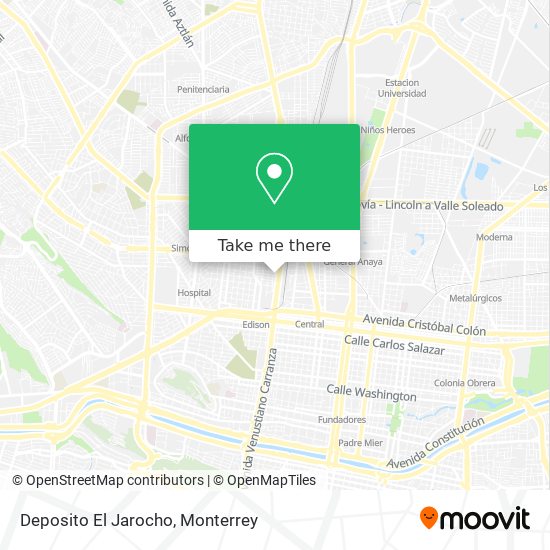 Mapa de Deposito El Jarocho