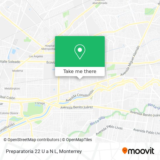 Preparatoria 22 U a N L map