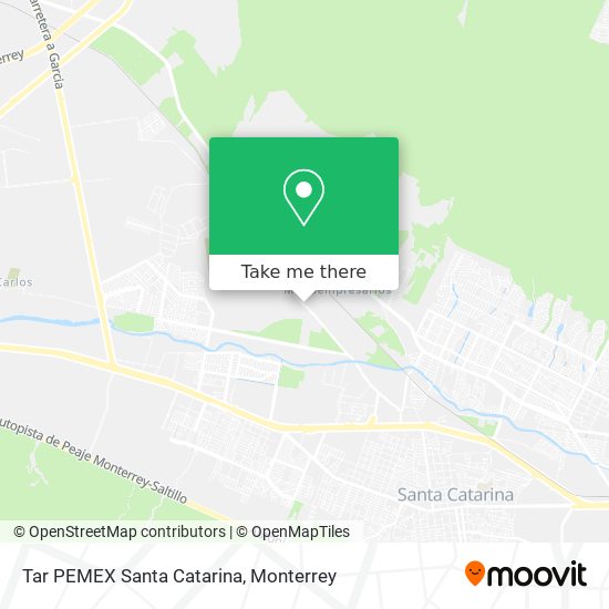 Tar PEMEX Santa Catarina map