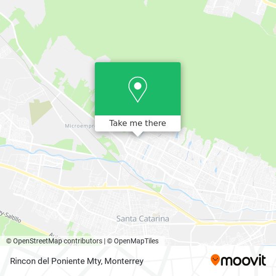 Rincon del Poniente Mty map