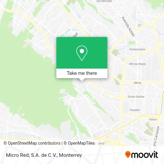 Micro Red, S.A. de C.V. map