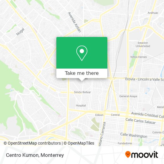 Centro Kumon map