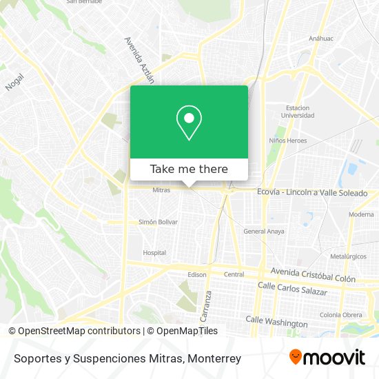 Soportes y Suspenciones Mitras map