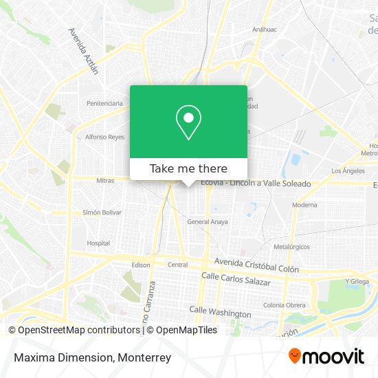 Mapa de Maxima Dimension