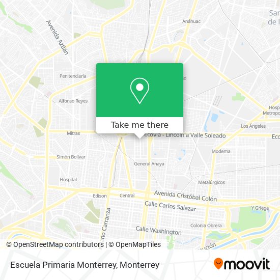 Escuela Primaria Monterrey map