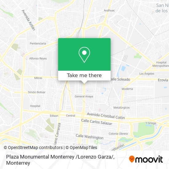 Plaza Monumental Monterrey /Lorenzo Garza/ map