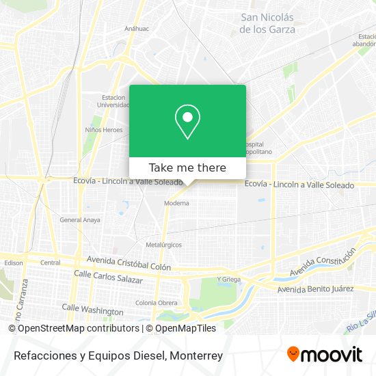 Refacciones y Equipos Diesel map