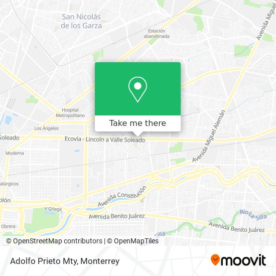 Adolfo Prieto Mty map