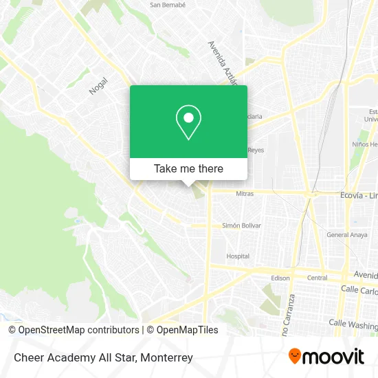 Cheer Academy All Star map