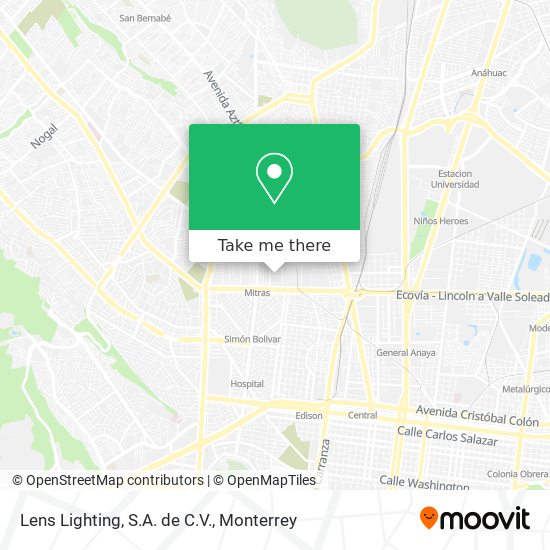 Mapa de Lens Lighting, S.A. de C.V.