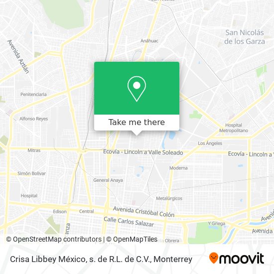 Crisa Libbey México, s. de R.L. de C.V. map