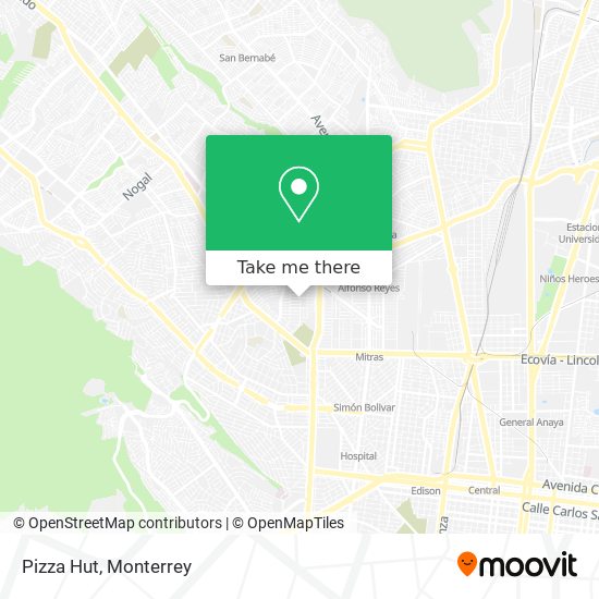 Pizza Hut map