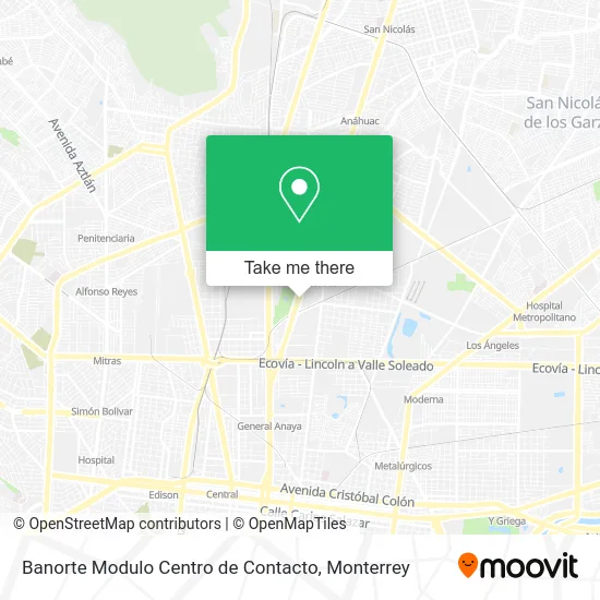 Banorte Modulo Centro de Contacto map